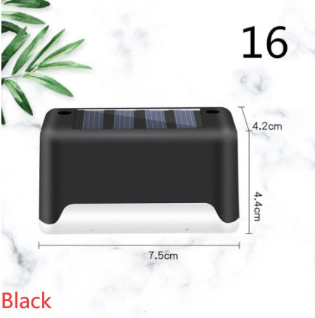 Solar LED Outdoor Step & Fence Light | Warm White | Auto On/Off | Waterproof | 75×44×42mm | European Style | Deck, Stairs, Garden & Pathway | 1–20pc Packs | Black & Brown