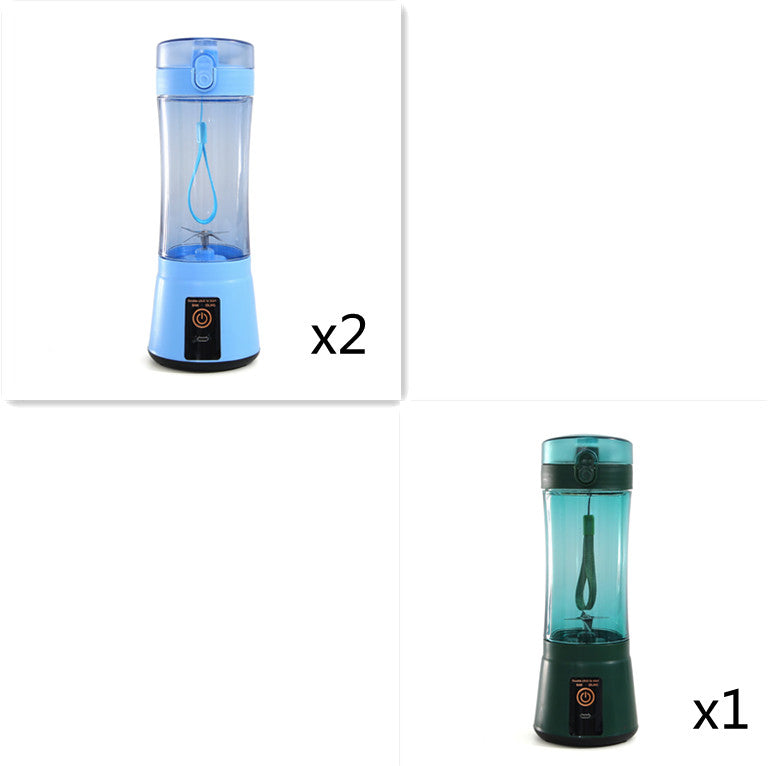 380ml USB Rechargeable Portable Personal Blender | 2000mAh, Food-Grade PC, Dual Safety Protection, Blue, Green, Pink & Yellow