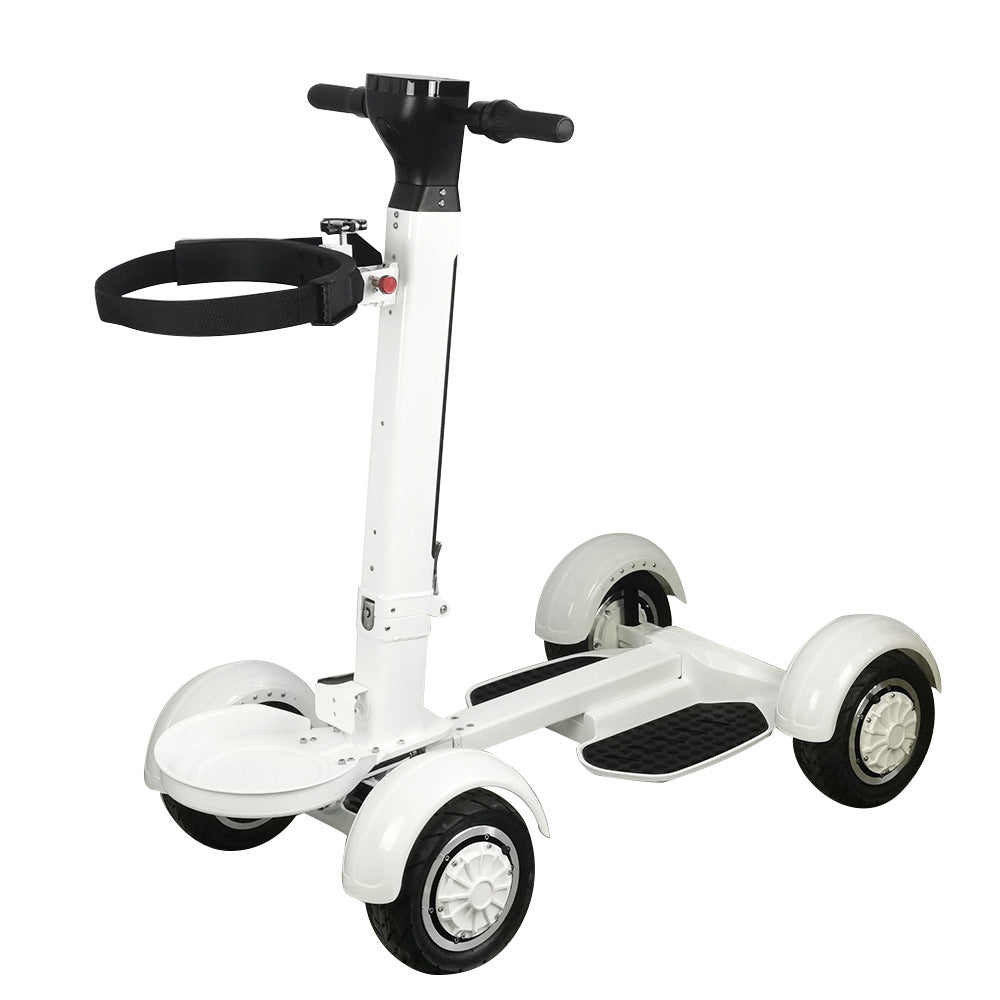 4-Wheel Electric Golf Scooter | Foldable Aluminum Longboard, 20km/h, 10AH Battery, Adults