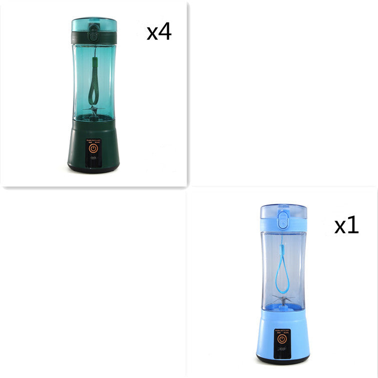 380ml USB Rechargeable Portable Personal Blender | 2000mAh, Food-Grade PC, Dual Safety Protection, Blue, Green, Pink & Yellow