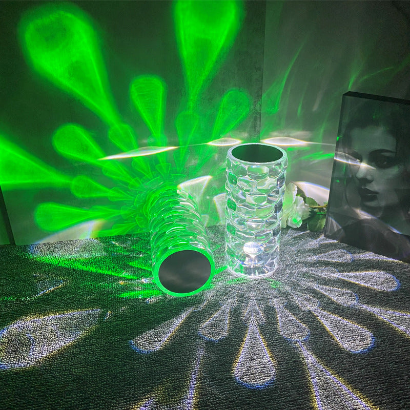 Teardrop Crystal Acrylic Atmosphere Lamp | Droplet Shadow Effect | Touch Control | RGB 16-Colour & 3-Colour | USB & Rechargeable | Nordic Style | Bedroom & Home Decor