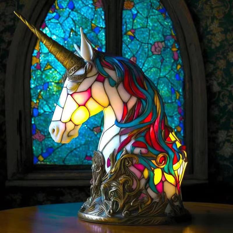 3D Resin Animal Decorative Night Light | Handcrafted | 20 Designs | Small 15cm & Large 22cm | USB | Unicorn, Owl, Dragon, Mermaid & More | Home Decor Gift