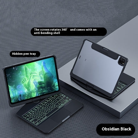 360° Rotating iPad Keyboard Case with Trackpad | Bluetooth | Scissor-Switch | Pen Slot | 5 Colors