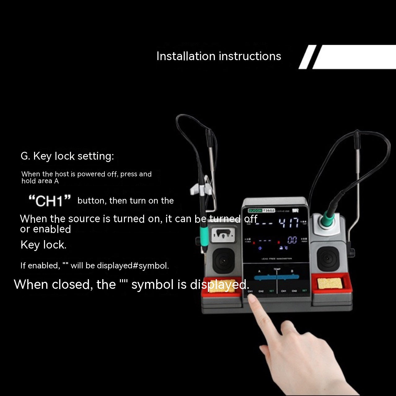 Speed Worker T3602 2-in-1 Hot Air & Soldering Station | 0-400°C, Digital Display, 220V, EU/US Plug