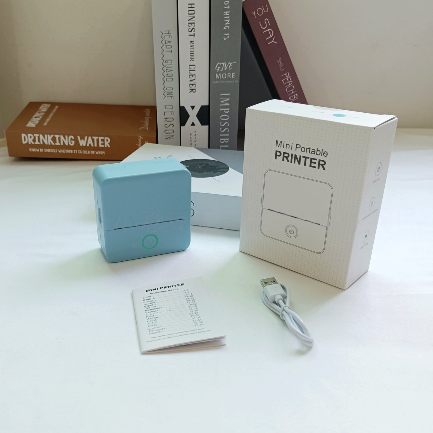 Portable Bluetooth Thermal Printer | BLE 4.0 | Photo, Banner & Text Printing | 800mAh | 1-Roll & 5-Roll | 7 Colours
