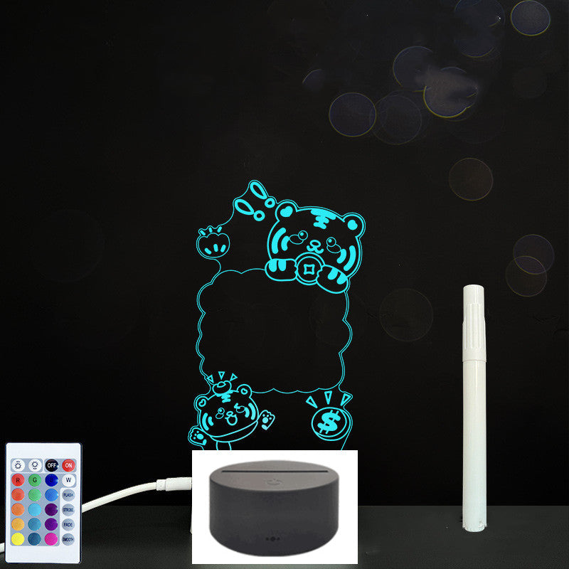 LED Acrylic Handwriting Message Board | 3W 5V USB | Touch & Remote | 16 Designs | Acrylic + ABS | Erasable Pen Included