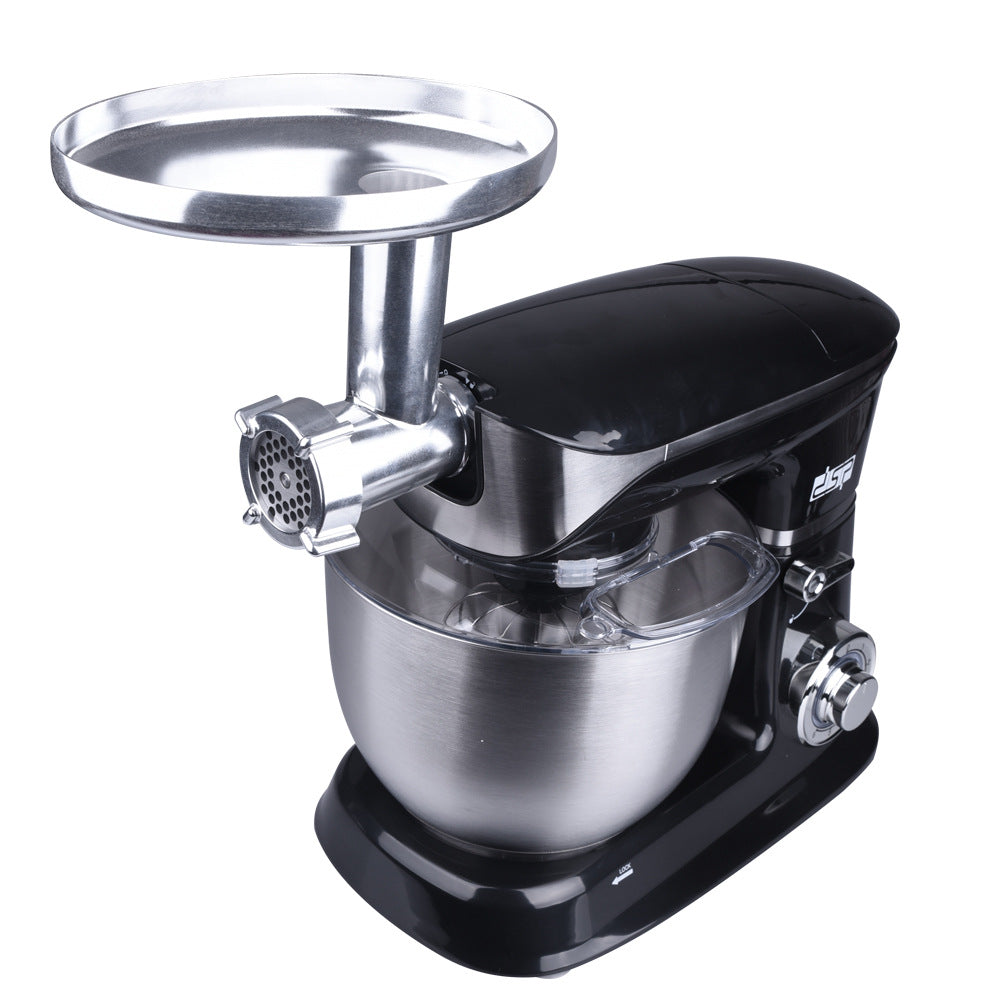 1300W 6.5L 3-in-1 Stand Mixer & Chef Machine | 6-Speed + Pulse, Tilt-Head, Dough Hook, EU Plug, Black & White