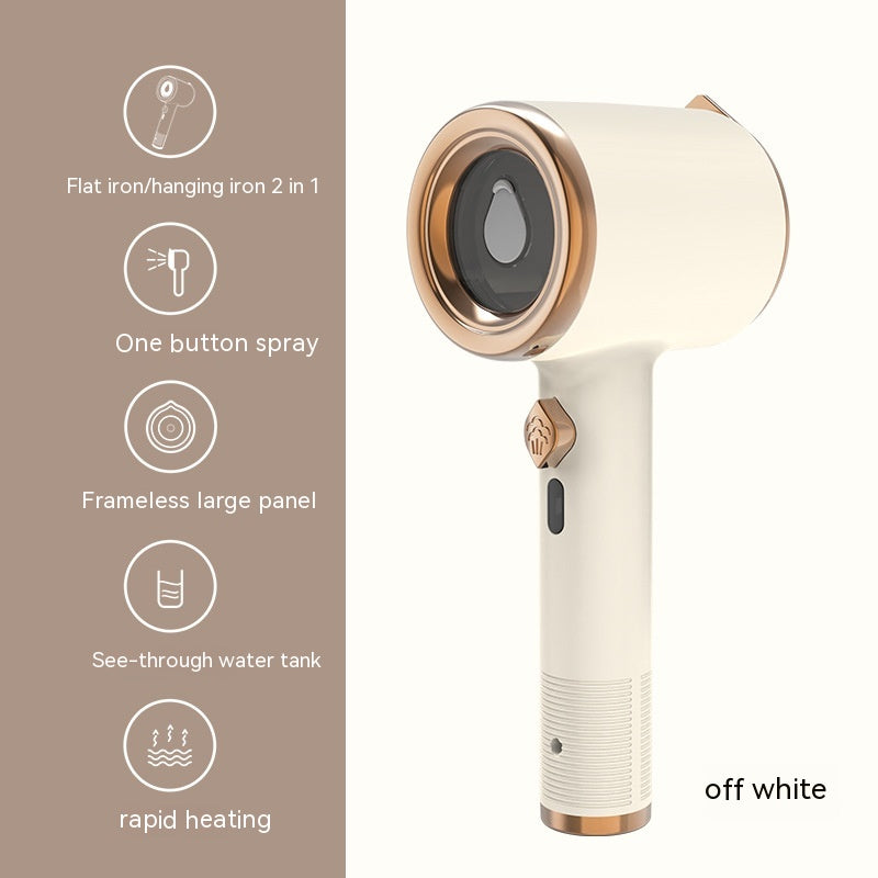 33W Handheld Portable Garment Steamer | Titanium Panel | 50ml | 111–240V | AU/CN/EU/UK/US Plug | Flat & Hanging | All Fabrics | Beige, Green & Light Purple | Travel & Home