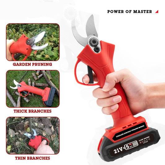 Rechargeable Electric Branch Shears & Chainsaw Combo Set – Lithium Battery Garden Pruning Tool