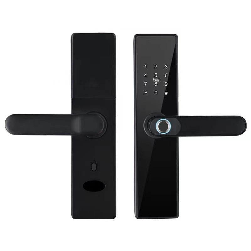 Smart Fingerprint Door Lock | Alloy | Fingerprint, WiFi, App, Password & Card Access | Black & Rose Gold