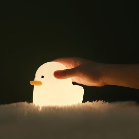 Cute Silicone Animal Night Light | ABS & Silicone | 1,200mAh | USB Rechargeable | 3W | 124×77×110mm | Dog & Warm Light | Kids Room, Bedroom & Bedside | Holiday Gift