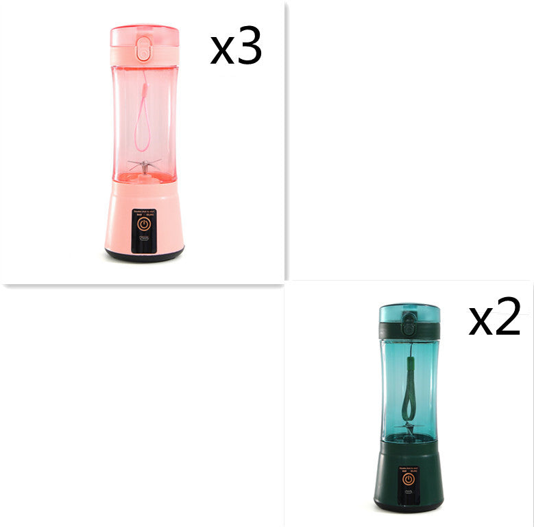 380ml USB Rechargeable Portable Personal Blender | 2000mAh, Food-Grade PC, Dual Safety Protection, Blue, Green, Pink & Yellow