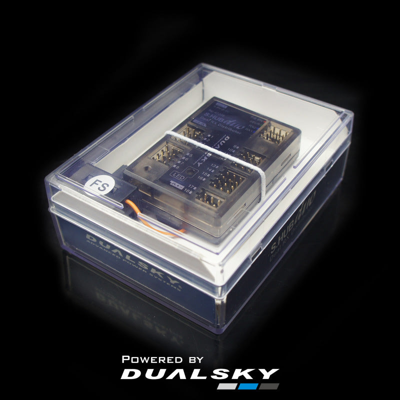 SHUB DUO 18-Channel Power Distribution Unit | RC Aviation Model Power Management, Metal, Black