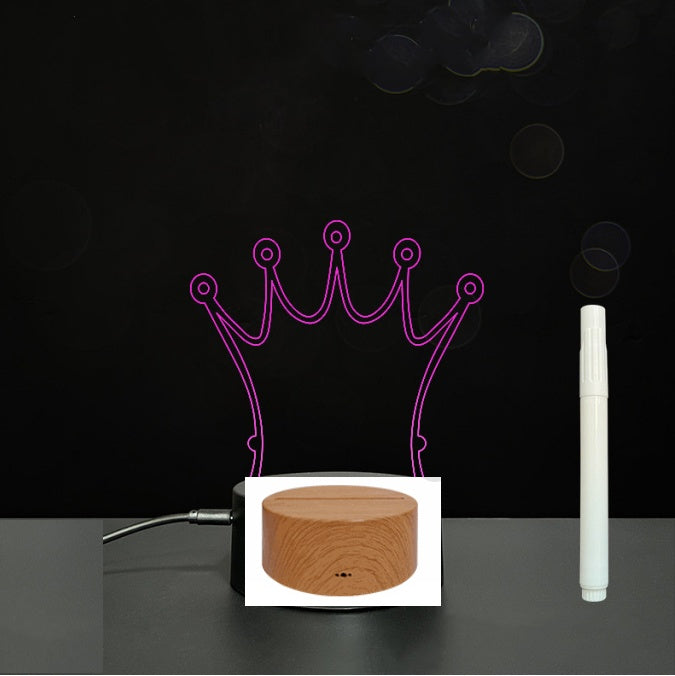 LED Acrylic Handwriting Message Board | 3W 5V USB | Touch & Remote | 16 Designs | Acrylic + ABS | Erasable Pen Included