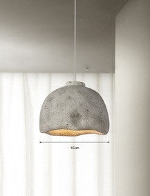Japanese Wabi-Sabi Coarse Pottery Resin Fish LED Chandelier | 35 & 45cm, Warm Light, 2m Adjustable, 220V