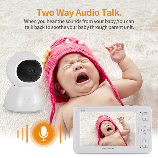 1080p Baby Monitor & Network Camera | 100m Night Vision | Alarm | Auto Backlight | AU/EU/UK/US | White