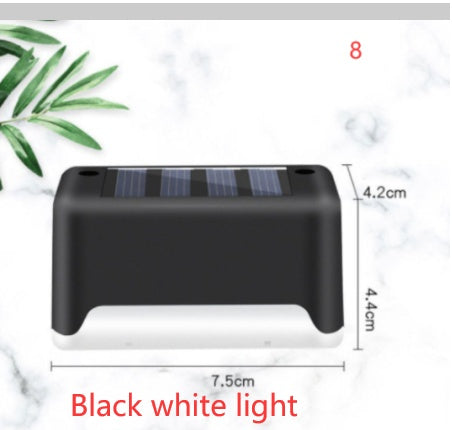 Solar LED Outdoor Step & Fence Light | Warm White | Auto On/Off | Waterproof | 75×44×42mm | European Style | Deck, Stairs, Garden & Pathway | 1–20pc Packs | Black & Brown