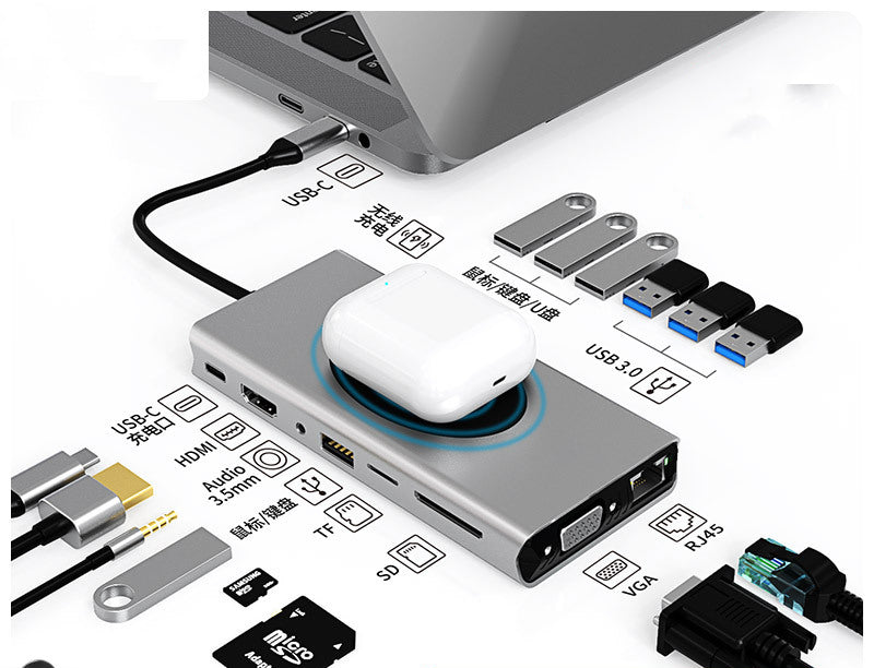 USB-C Multi-Port Hub & Docking Station | 5Gbps | HDMI | 4-in-1 to 10-in-1 | MacBook & Laptop
