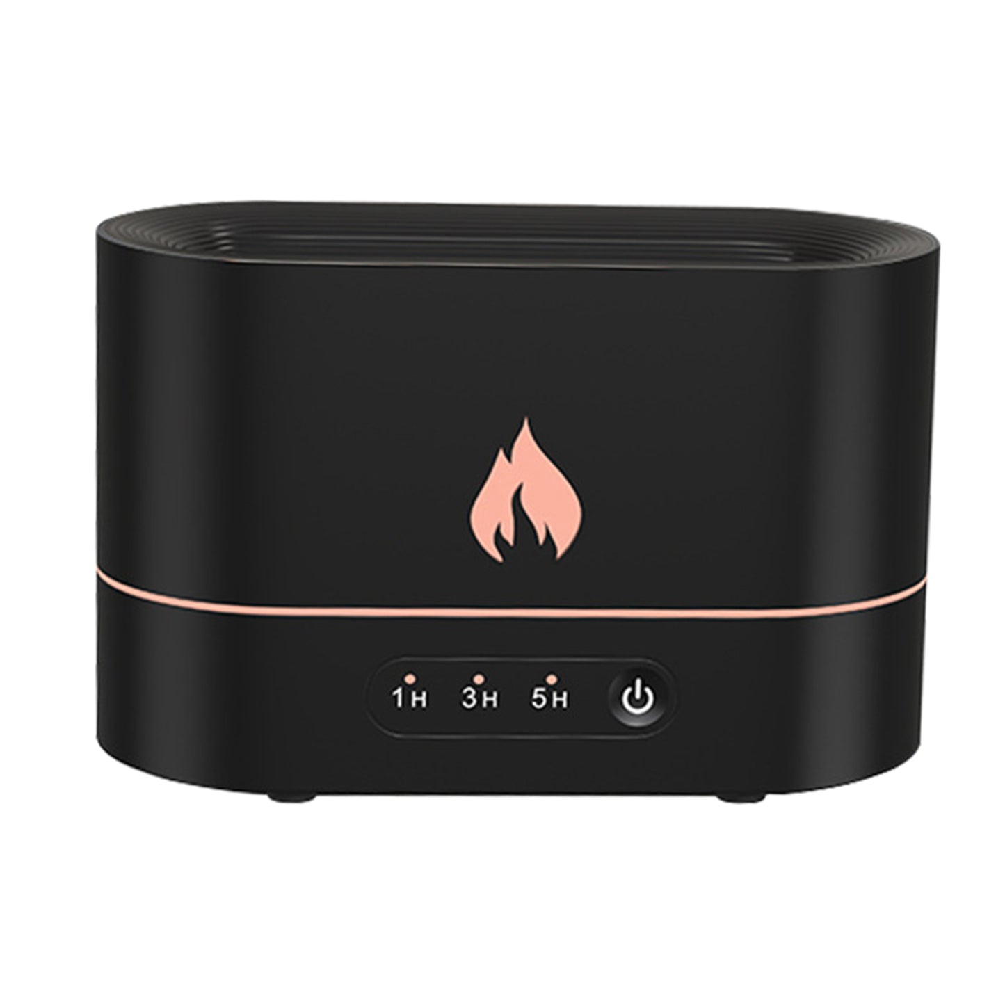 Flame Effect Aromatherapy Humidifier | USB 5W | ≤36dB | 2–8hr Timer | Auto Power-Off | 10m² | Aroma Diffuser | Mood Light | Black & White