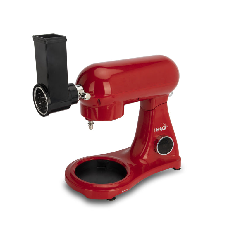 SM-1522ML 1800W 8L Planetary Stand Mixer | Digital Control, Metal Body, Quiet Motor, 3 Attachments, Red