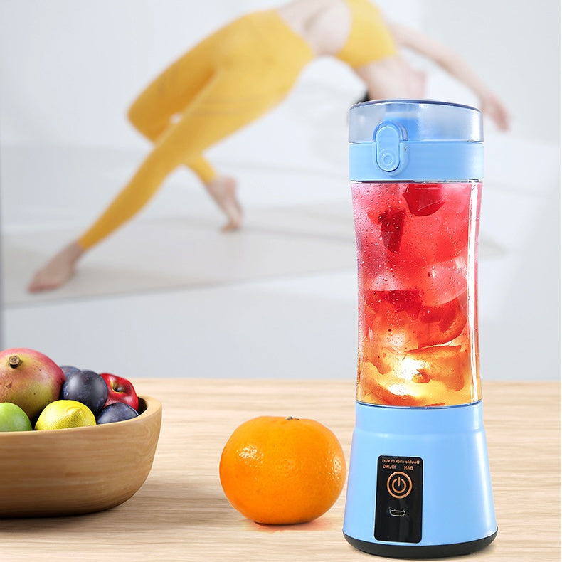 380ml USB Rechargeable Portable Personal Blender | 2000mAh, Food-Grade PC, Dual Safety Protection, Blue, Green, Pink & Yellow