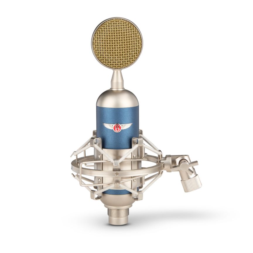 48V Condenser Microphone for Live Streaming – External Sound Card Mic with Shock Mount