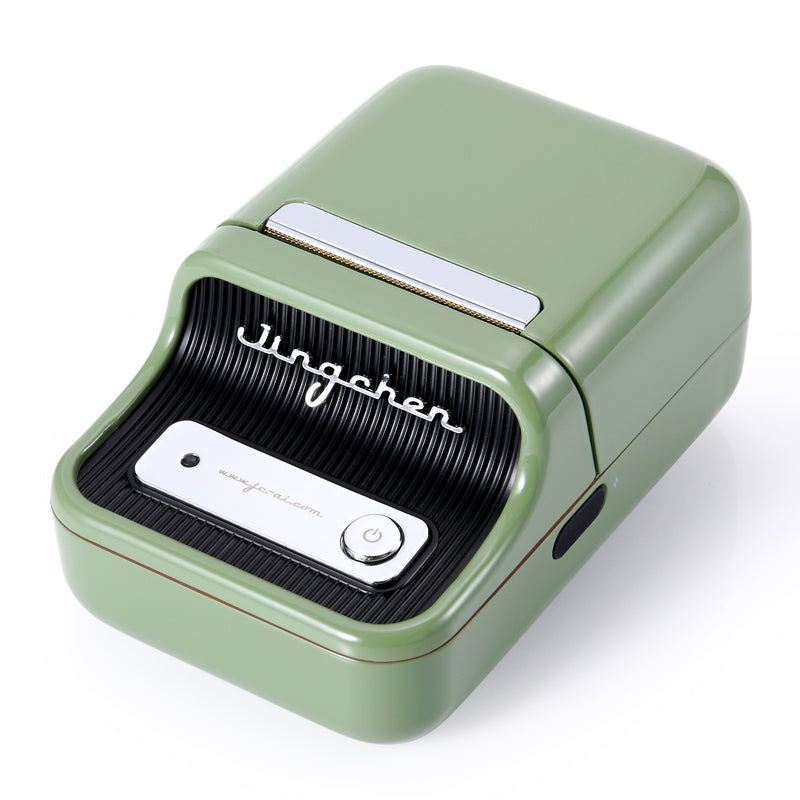 B21 Bluetooth Thermal Label Printer | 203DPI, Android & iOS | Text, Barcode & QR Code | Black, Green & Red