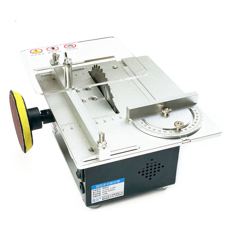 Multifunctional Mini Table Saw | 4500 RPM, 12-24V DC, 4" Blade, 0.8-6mm Collet, Woodworking & DIY