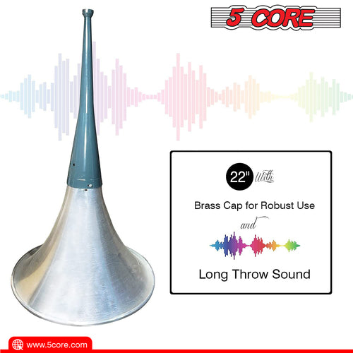 22" Outdoor PA Trumpet Horn Speaker with Compression Driver – 50W