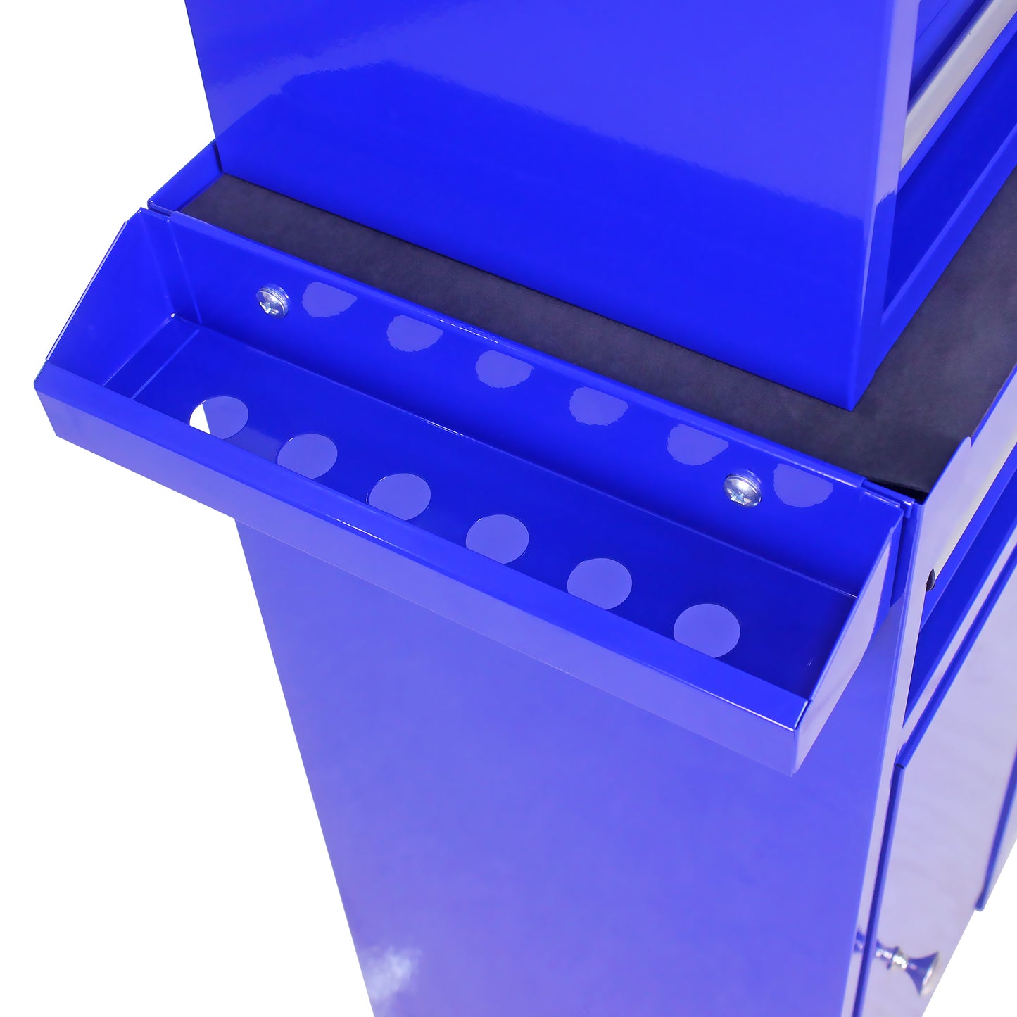 5-Drawer Detachable Tool Chest with Bottom Cabinet | 100kg Capacity, 4 Wheels, Adjustable Shelf, Blue
