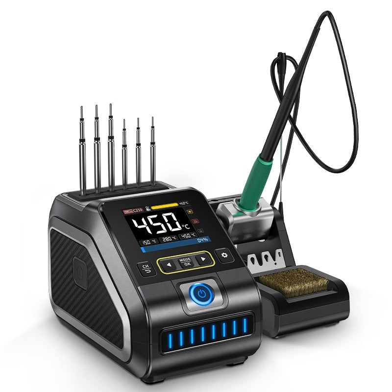 Intelligent Constant Temperature Soldering Station | 110-250V, F210/F245 Tips, Multi-Head, US/EU/CN Plug