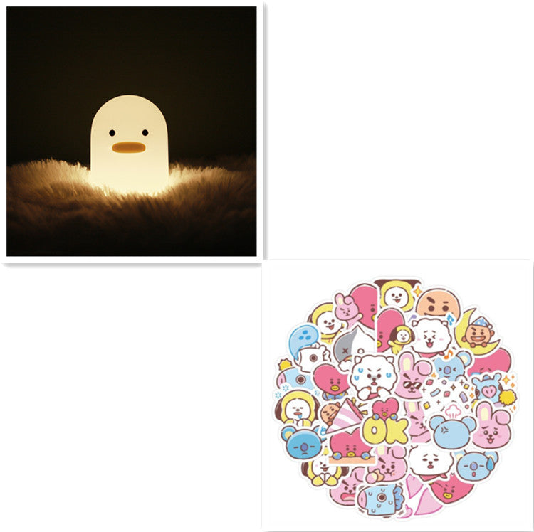 Cute Silicone Animal Night Light | ABS & Silicone | 1,200mAh | USB Rechargeable | 3W | 124×77×110mm | Dog & Warm Light | Kids Room, Bedroom & Bedside | Holiday Gift