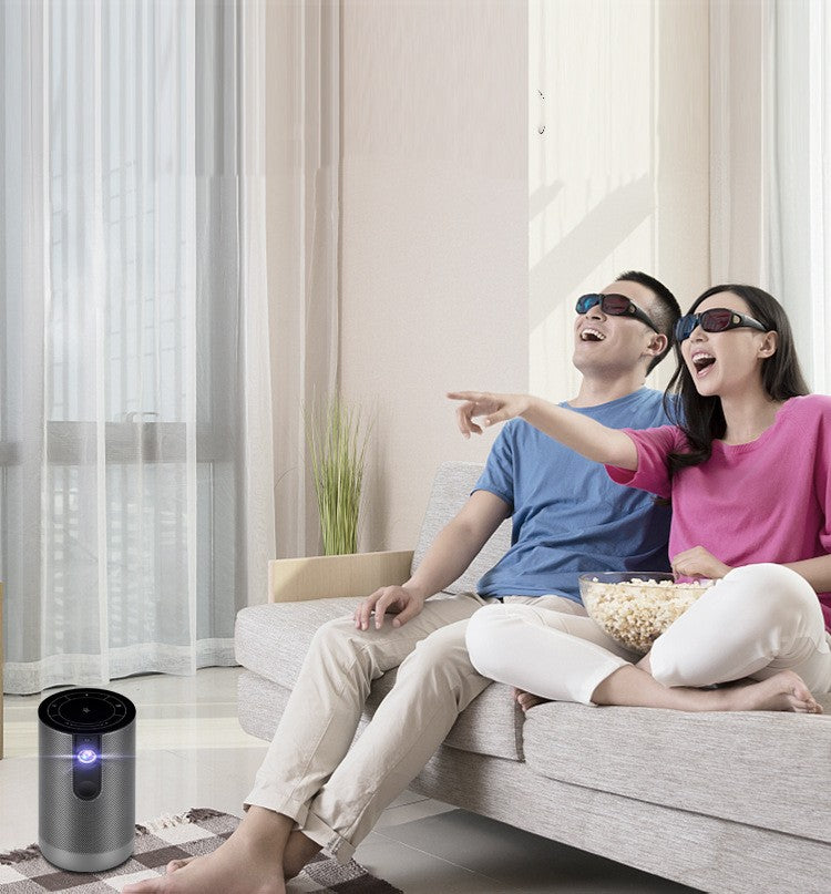 DLP Mini Smart Projector | 200 ANSI, 150", Auto-Focus, Android & 8000mAh Battery
