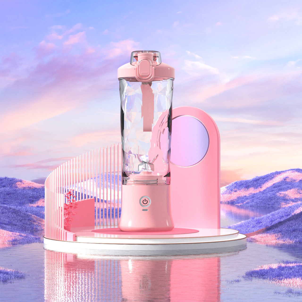 Portable Blender – 600ml Personal Smoothie & Juicer with 6-Blade USB Rechargeable