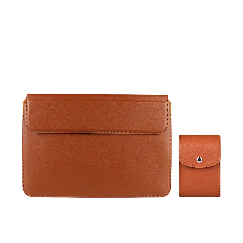 PU Leather Laptop Sleeve & Inner Bag | 13.3", 14.1", 15.4" | Multiple Colors | Bracket Style