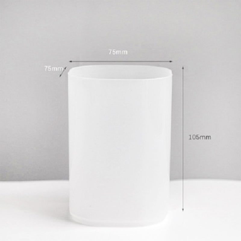 Desk Pen Holder & Stationery Organiser | Cylinder & Divided Grid | Study Desk Storage | Bookshelf Decor