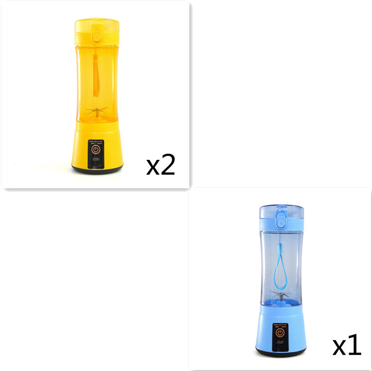 380ml USB Rechargeable Portable Personal Blender | 2000mAh, Food-Grade PC, Dual Safety Protection, Blue, Green, Pink & Yellow