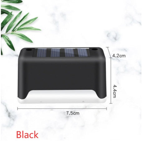 Solar LED Outdoor Step & Fence Light | Warm White | Auto On/Off | Waterproof | 75×44×42mm | European Style | Deck, Stairs, Garden & Pathway | 1–20pc Packs | Black & Brown