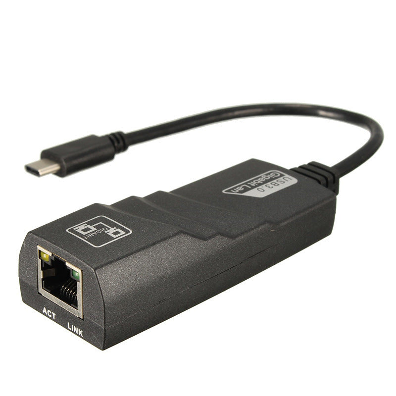 USB-C to RJ45 Ethernet Adapter | USB 3.1 Type-C | 10/100/1000Mbps Gigabit | Plug & Play | 100M & Gigabit