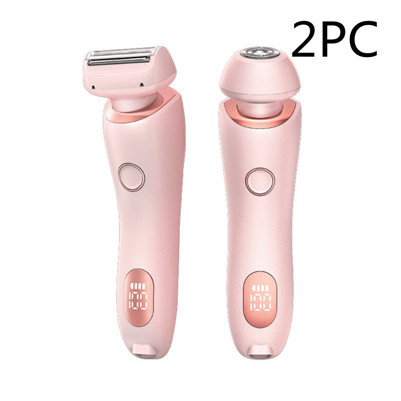 2-in-1 Women's Electric Shaver & Epilator | IPX7 Waterproof | USB Rechargeable | Full Body | Legs, Underarms & Bikini | Hypoallergenic | Wet & Dry | Pink & Blue