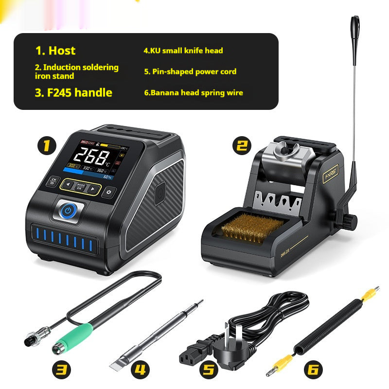 Intelligent Constant Temperature Soldering Station | 110-250V, F210/F245 Tips, Multi-Head, US/EU/CN Plug