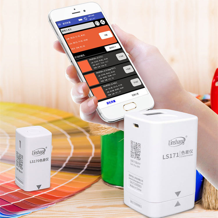 LS170/LS171 Portable Color Difference Meter | Full Spectrum LED, Bluetooth, CIE Lab/RGB/CMYK, USB-C