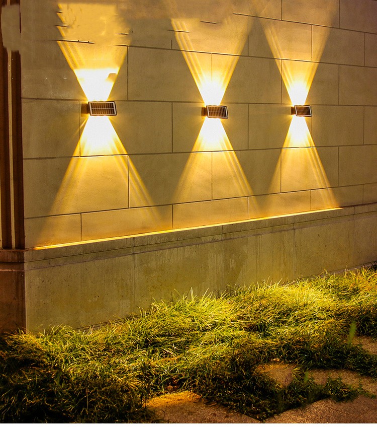 Solar Outdoor Wall Light | 18650 1500mAh | 5050 LED | 4 & 6 LED | Cool White, Warm White & Dual-Colour | ABS+PC | 5.5V 1.5W Solar Panel | Waterproof | Garden, Patio & Pathway