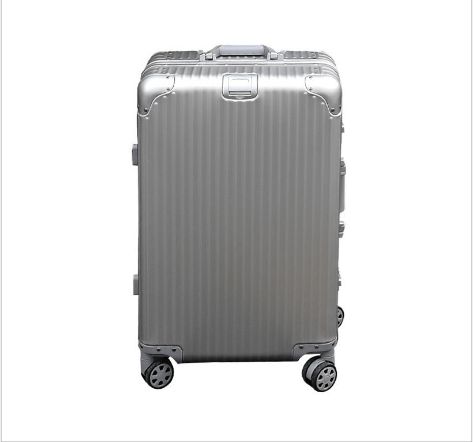 Aluminum-Magnesium Alloy Hardshell Trolley Suitcase | 20"-28", Universal Wheels, Waterproof, 16 Colors