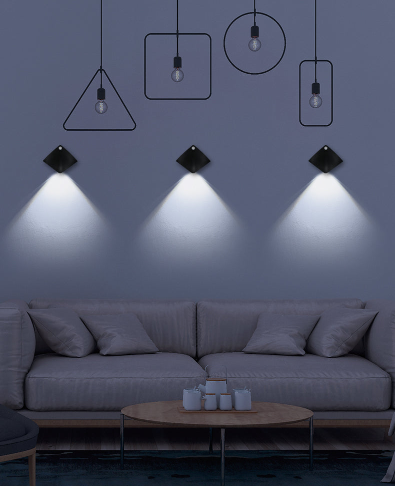 PIR Motion Sensor Wall Night Light | 1200mAh | 3–5m Range | 120° | ON/OFF/AUTO | AAA & USB | White & Yellow Light