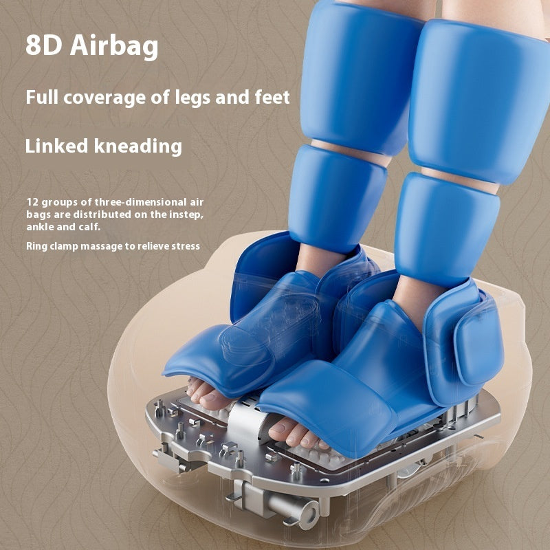 Intelligent Automatic Foot Massage Machine | Wireless Remote, Timer, 8 Colors, EU/UK/CN Plug