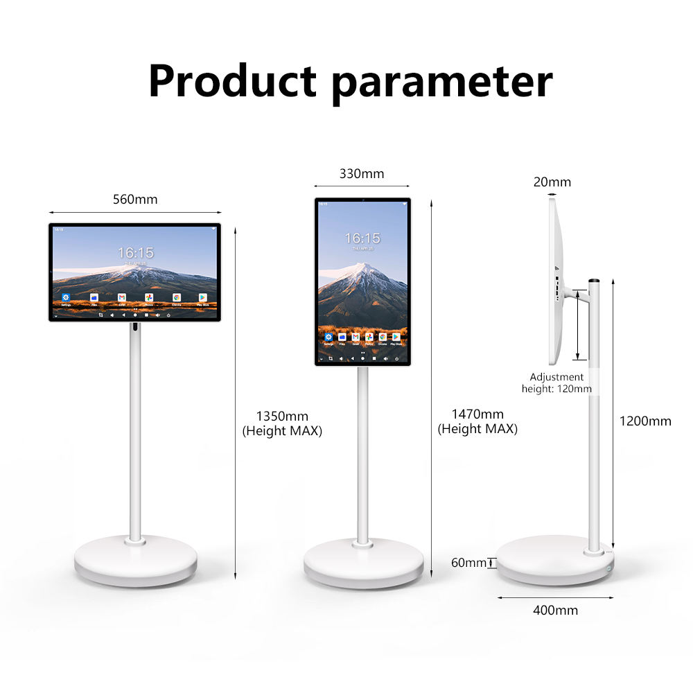 24-Inch Smart Portable TV | Touch Screen, 8-Core CPU, 128GB, 13MP Camera & Built-in Battery