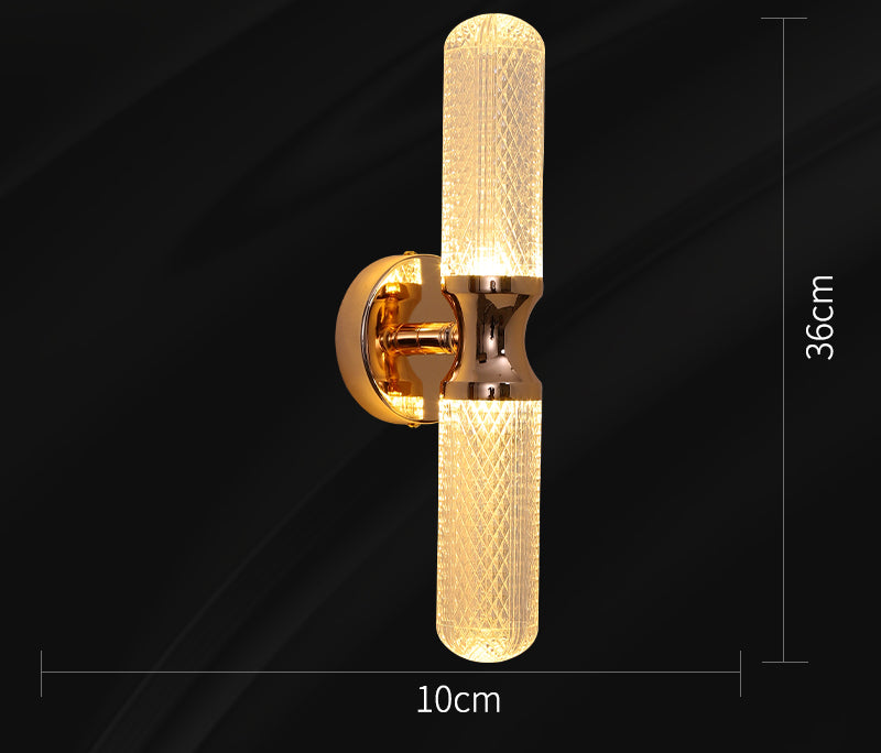 Modern Nordic Minimalist G4 Wall Lamp | Electroplated Hardware & Acrylic | 220V | Small & Large | Living Room, Bedroom & Stairwell | 3 Finishes