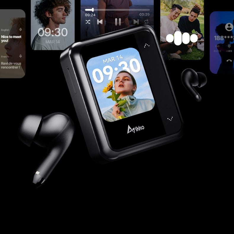 AI Smart Bluetooth Earphones – Real-Time Translation, Noise Reduction & Built-in Mic