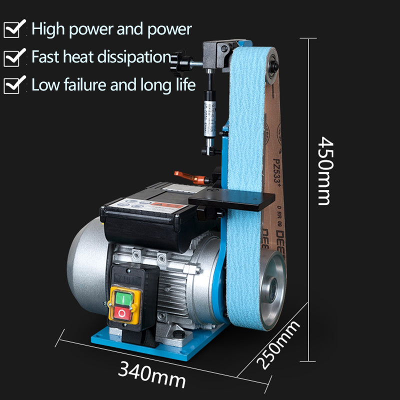 BM-915A Vertical Belt Sander | 1500W, 0-2800 RPM, 915×50mm Belt, Woodworking Grinding & Knife Sharpening